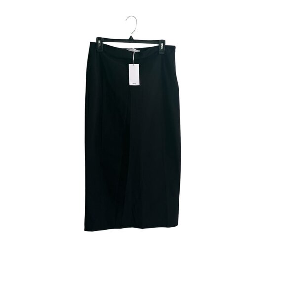 Mango MNG NWT Black Formal Pencil Skirt Back Slit Office Professional Size Large - Picture 8 of 12